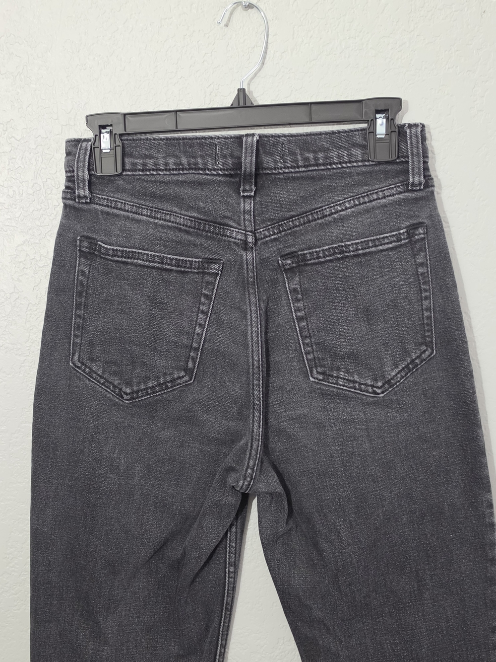 Abercrombie & Fitch The Ankle Straight Ultra High Rise Washed Black Womens 27R - Picture 5 of 8